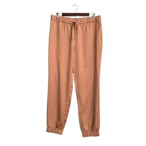 Banana Republic Factory Satin Drawstring Pull-On Jogger Pant In Masada Sz M